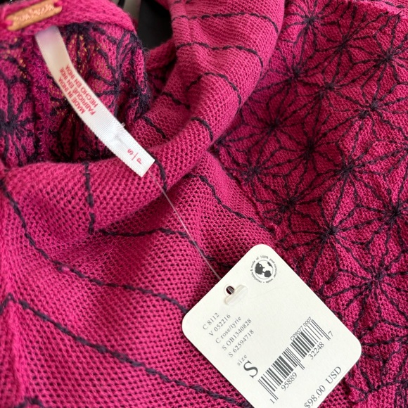 FREE PEOPLE Fuchsia Hypnotic Swing Tank Top Small NWT - Picture 9 of 15